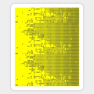 Yellow data dots abstract Sticker